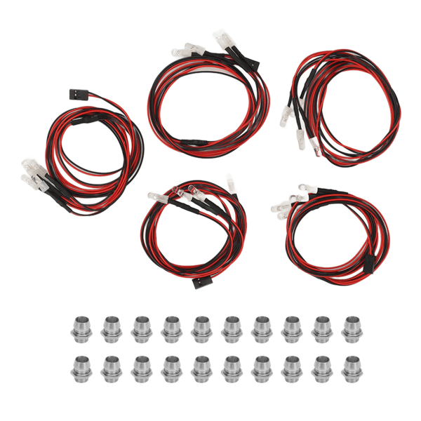 5 st RC-bilslyktor 4 LED-färg Fjärrkontroll Billampa Universal Modell Fordonsljus 5mm Pärla