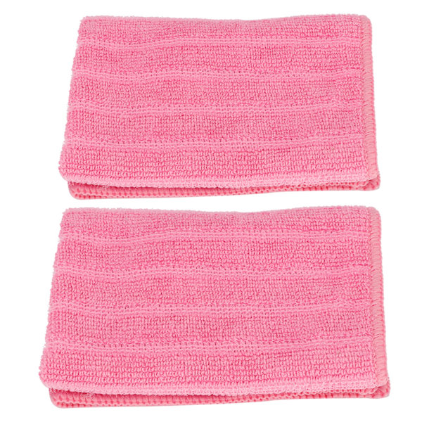 10 stk 30x30cm rosa firkantede rengjøringshåndklær superabsorberende håndklær rengjøringskluter