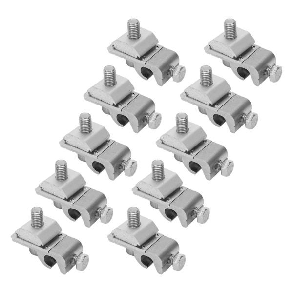 10 stk solcellepanel monteringssystem jording klemme brakett klemmer fotovoltaiske støttedeler