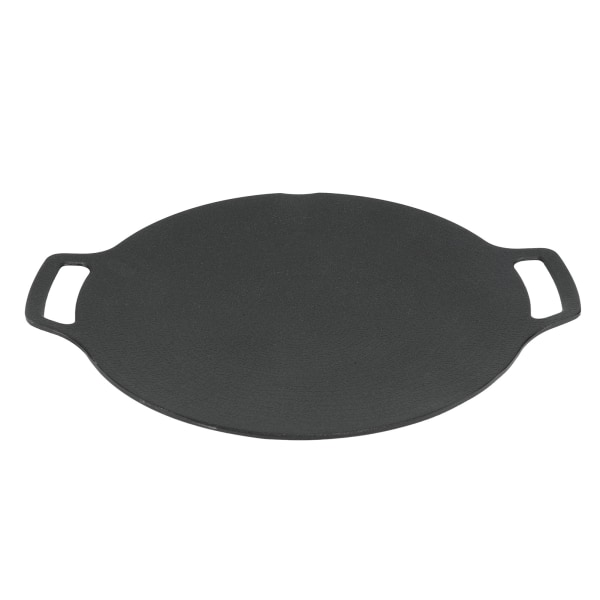 Koreansk grillpanne med non-stick 6-lags belegg for gasskomfyr Rund dobbelthåndtak BBQ Steke for utendørs camping 33cm/13.0in