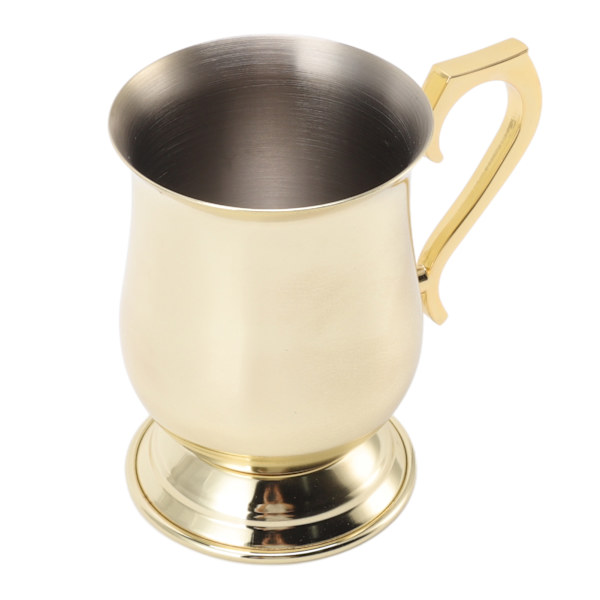 Moskva Cocktail Mule Krus i Rustfrit Stål - Multifunktionelt Cocktail-drikkeglas til Øl, Iste og Iskaffe - Guldbelagt