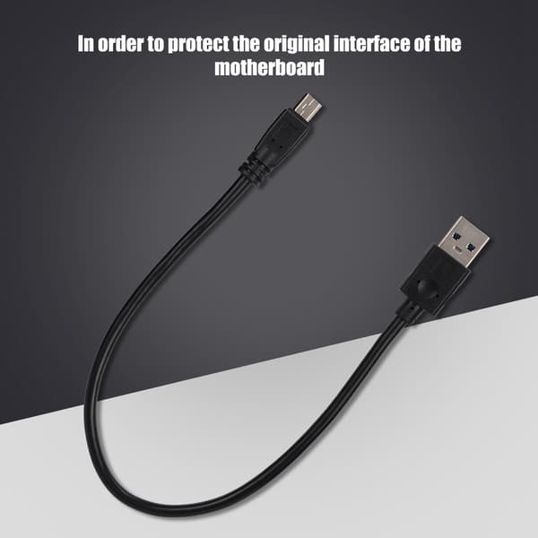 PCI-E 1X forlængerkabel ledning Riser Card Power USB Extender 30cm Sort