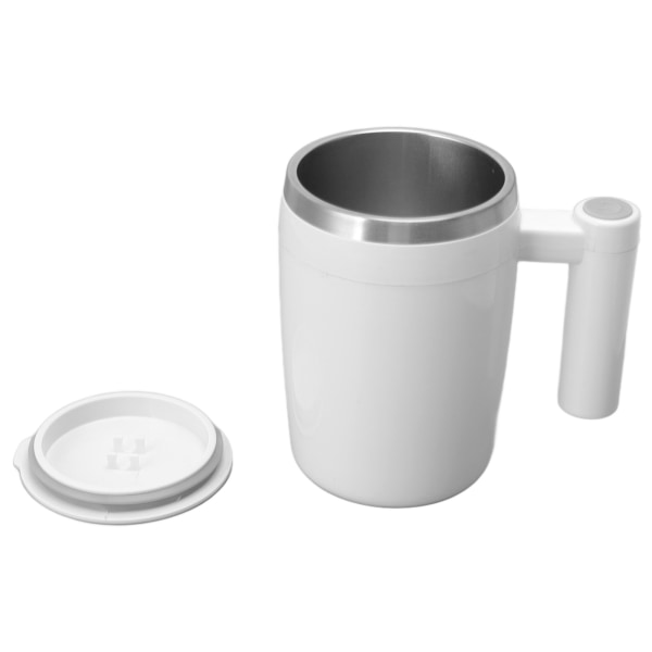Automatisk magnetisk omrörningsmugg 380 ml USB-laddning rostfritt stål kaffeblandningsmugg självomrörande mugg