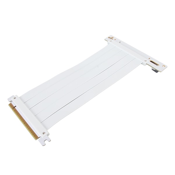 PCIE 4.0 X16 Riserkabel Hög Hastighet Flexibel Förlängningskort Utbyggnad Port 90 Grader GPU Förlängningskabel för RTX 4090 Vit 50cm / 19.7in