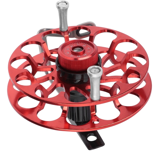 Kalastusvälineet Kalastuskela Kannettava monitoiminen Allmetal Spinning Wind Fire Wheel (punainen)