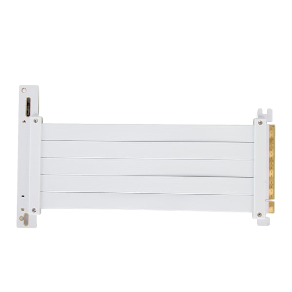 PCIE 4.0 X16 Riserkabel Hög Hastighet Flexibel Förlängningskort Utbyggnad Port 90 Grader GPU Förlängningskabel för RTX 4090 Vit 50cm / 19.7in