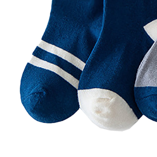 Toddler Crew Socks med Cartoonfigurer - Kammat Bomull Mjuka Elastiska Andningsbara Barn Högstrumpor för Vår Höst M 25 till 28 EU Storlek för 3 till 5 År Gammal