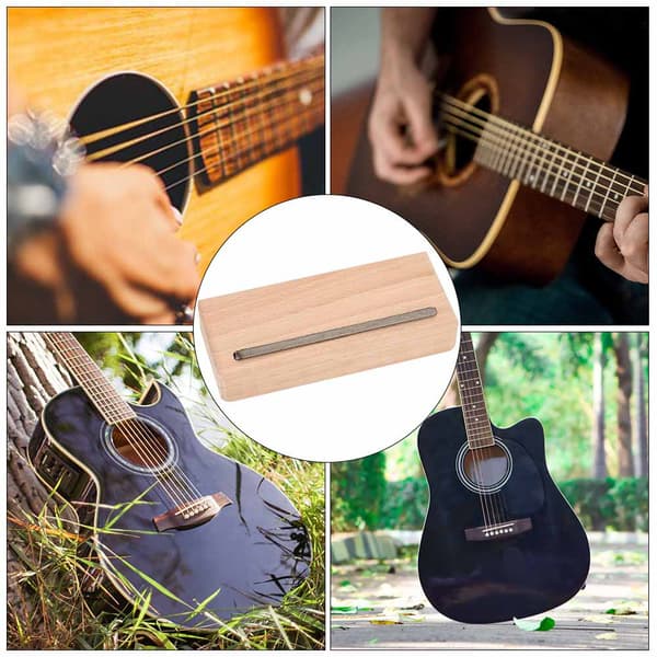 45 graders gitarrbandfasfil Gitarrreparationsverktyg Luthier underhållsverktyg