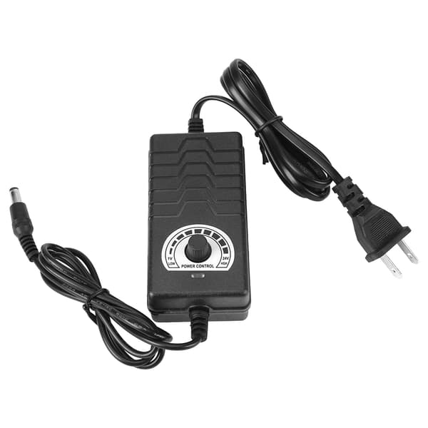 Universal Strømadapter - 1-24V 2A - Motorhastighetskontroller - US Plugg - 100-240V - 1 Stykke