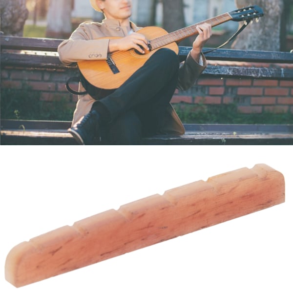 Gitarmutter Lys gul Kamel Bein Erstatningsdeler Musikkinstrumenttilbehør 42mm