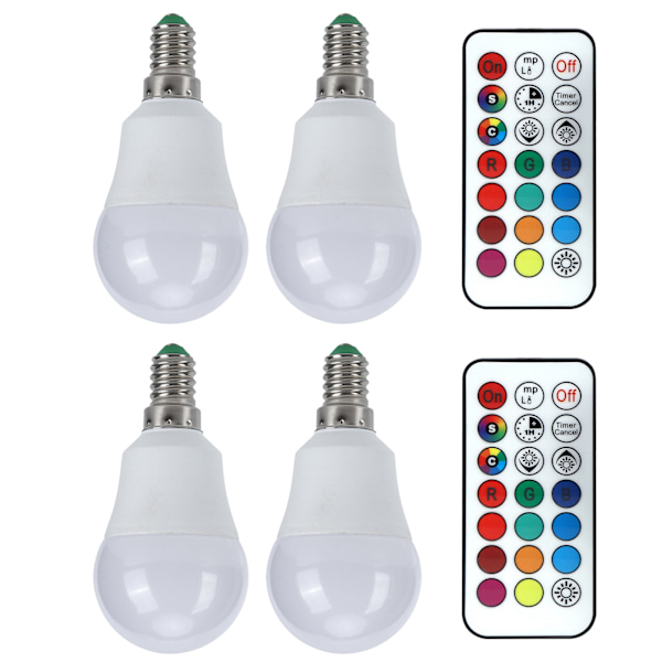 45W LED RGB -polttimo, värikäs vaihdettava kaukosäätimen lamppu makuuhuoneeseen, portaikkoon, baariin 85V265V (RGB Pure White 6000K E14 -lampunkanta)