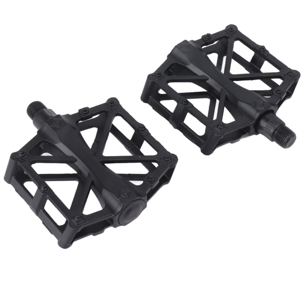 1 par cykelpedaler, sorte, professionelle, aluminiumslegering, cykelplatformpedaler til landevejscykler og mountainbikes