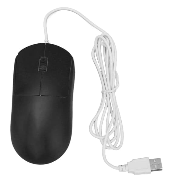 Trådløs Mus Optisk 1200DPI USB Port Ergonomisk Design Plug and Play Computermus til Bærbare Computere Desktop PC Sort