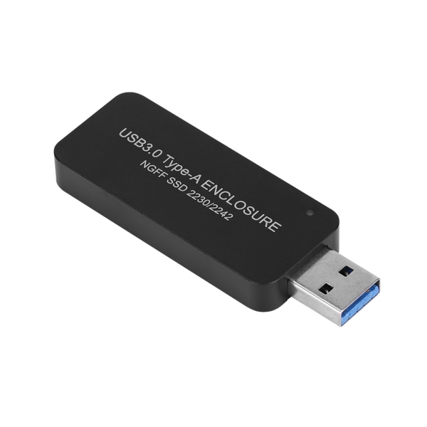Bärbar USB3.0 till M.2 NGFF SDD-hölje Extern hårddiskbox för 2230/2242