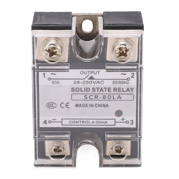 80A Solid State Relämodul 4‑20mA Ingång Isolerad Intelligent Solid State Relämodul 28‑250V AC