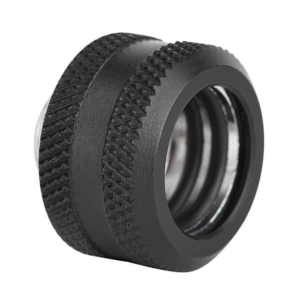 4 st/pack Vattenkylningskompressionskoppling för styvt akrylrör OD 16mm Svart