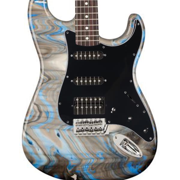 Kvalitet 11 hull elektrisk gitar SSD Pickguard tilbehør for ST SQ SSH gitarer (svart)