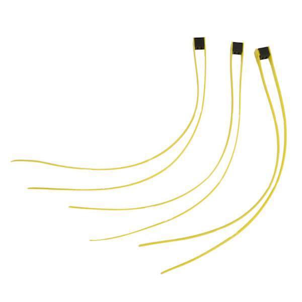 3 st Nylon Kabelband Buntband Självlåsande med Dragring för Utomhussport CS Utrustning Återhållsamhet Gul