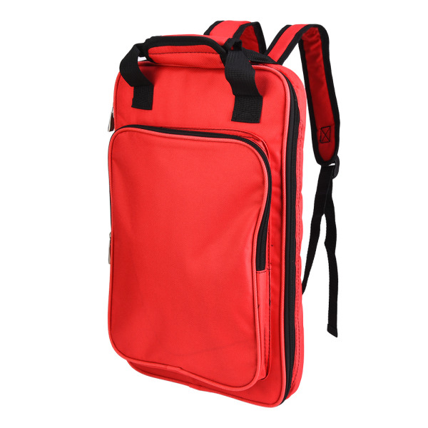 Drum Stick Laukku Paksutettu puuvillainen Multi Punainen Double Strap Bag