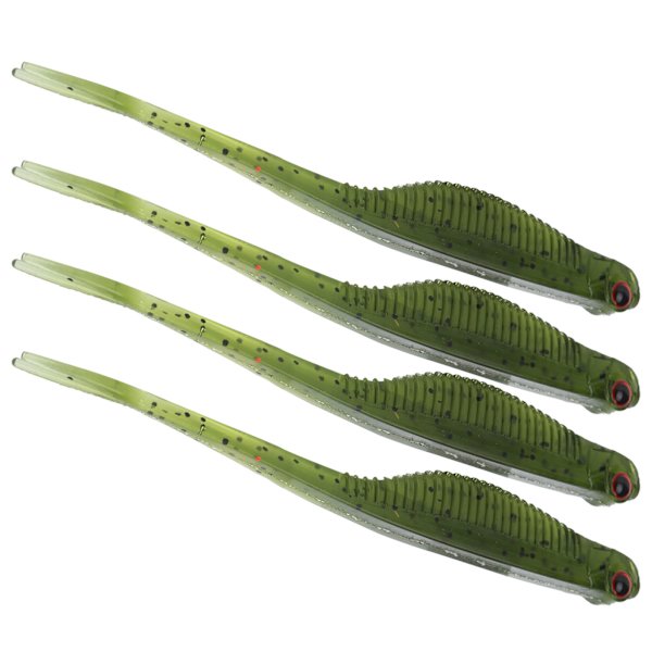 Luya Multicolor Gaffelsvans Soft Lure 130 mm/7g Fiskebete Artificiellt bete Fiskeredskap Grön