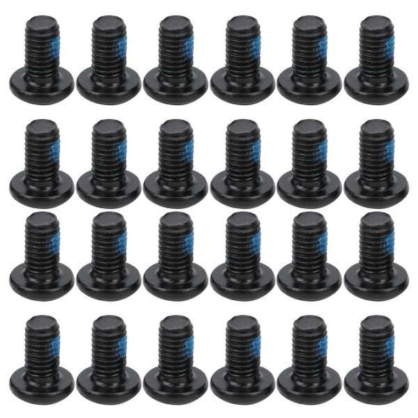 24 kpl ZTTO polkupyörän levyjarruruuvit T25 värikkäät pultit M5x10mm/0.4in teräksen kulumiskestävyys musta