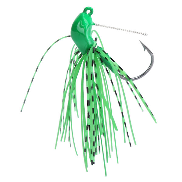 Willow Leaf Spinnerbait Anti-hengende bunnfiske lokke Spinner agn for fersk havabbor, grønn