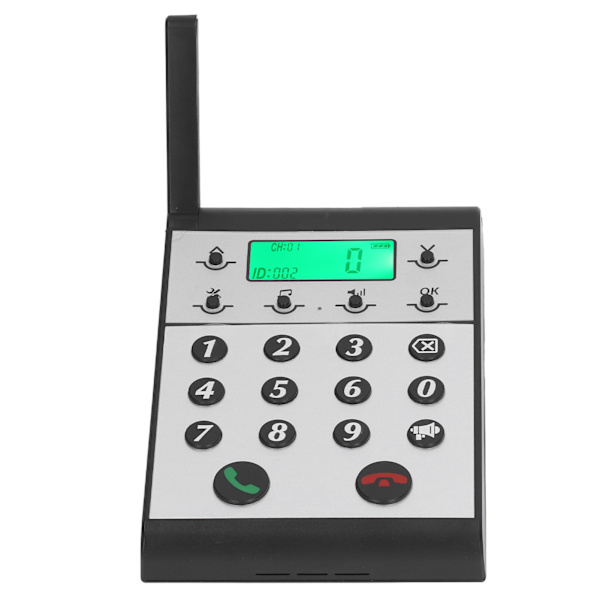 Trådlös intercomtelefon 1000 m avstånd tydligt samtal intelligent nätverk handsfree intercomsystem värd svart