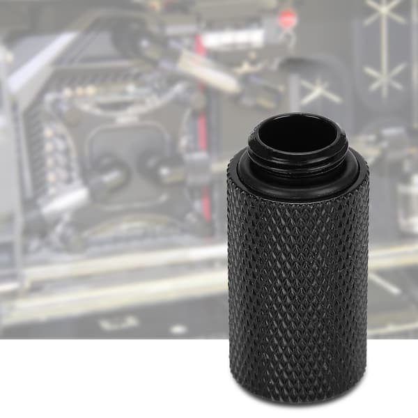G1/4 Forlenget Sete 30mm Lengde Kromplate for Datamaskin Vannkjølingssystem Tilbehør (Svart)