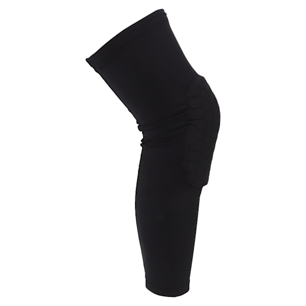 Sport Knäskydd Svart Mjuk Flexibel Polyester Ergonomisk Bärbar Skyddande Kompressionsknäskydd för Män Kvinnor M