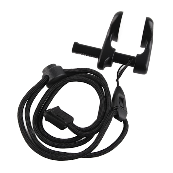 Dykke Neseklype Justerbar Aluminium Legering Profesjonell Svømme Neseplugg med Lanyard Svart