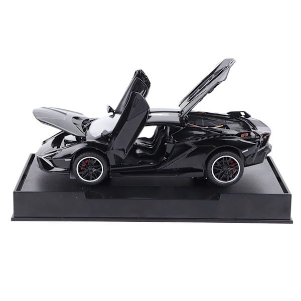 Seoska-automalli Simulaatio 1/32 Mittakaavassa Avattavat Ovet Koriste-esine Urheiluauto Mallilelu Musta
