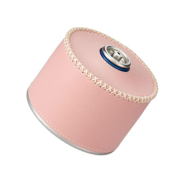 Gasbehållare Cover Portabelt PU-läder cover för utomhuscampingtillbehör Rosa