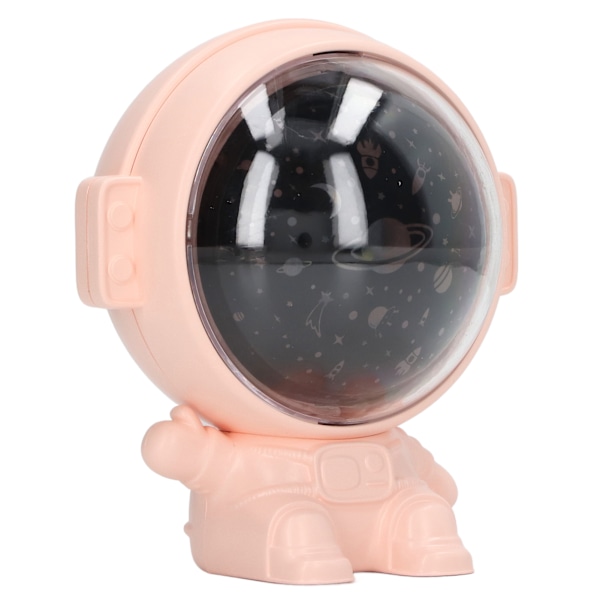 Astronaut Projektor Stjernelys Roterbar USB-lading Astronaut Projektor Stjernelys med Musikkfunksjon 5V 1A Rosa