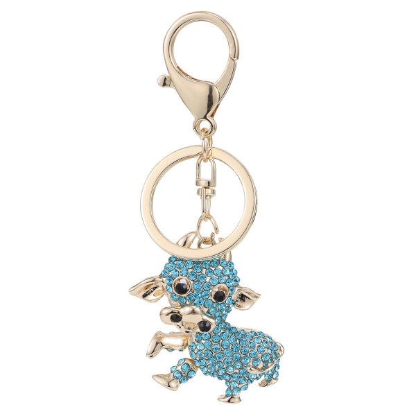 1 stk dekorative ku-form nøkkelring nøkkelholder oppheng Anheng veske Ornament for nøkler Ryggsekk