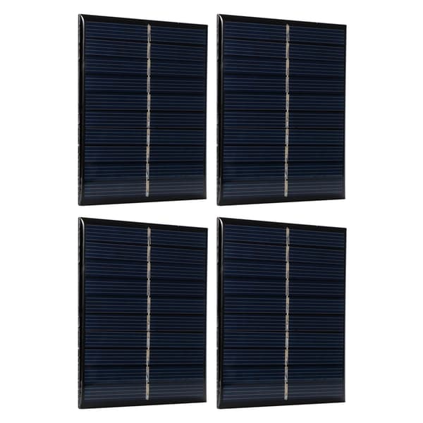 4 stk. Mini 0,8W 5V Solcellepanel Modulsystem for Hjemme DIY Prosjekter Leker Batterilading