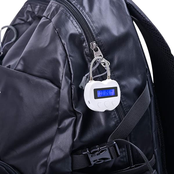 LCD display tidslås multifunktion elektronisk timer, USB uppladdningsbart timer hänglås