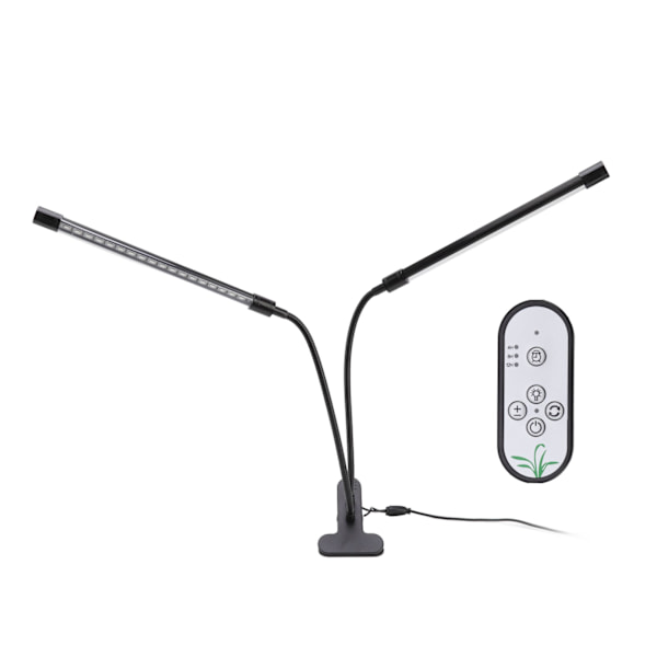 Kasvien kasvatusvalo himmennettävällä ajastuksella täysi spektri USB-käyttöinen kaksoispäällä kiinnitettävä LED-kasvilamppu sisätiloihin 30W