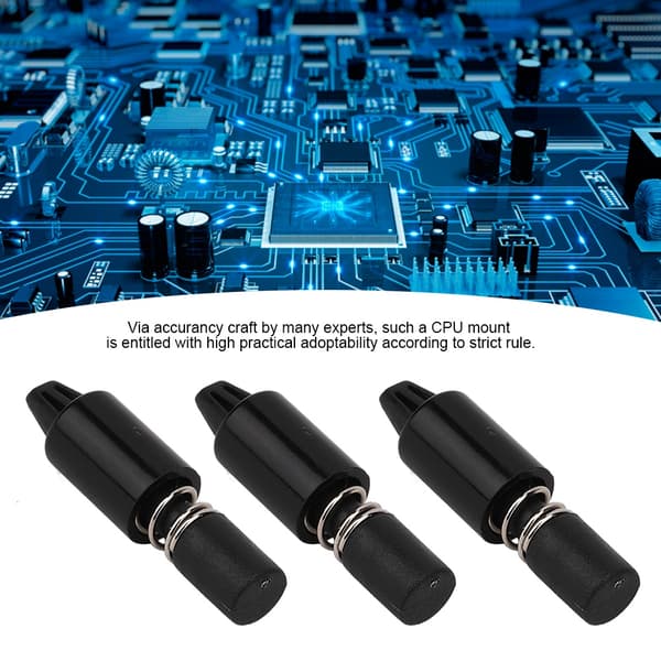 100 stk. CPU kølepladebeslag Vandkølesystem Computertilbehør Nylon Sort 22MM til Intel