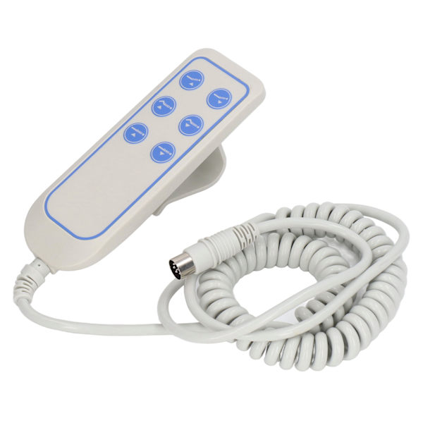 Sähköinen PVC-nostolaiteohjain IP66, kulutusta kestävä nojatuolin käsikytkin sairaalaan (8-nastainen)