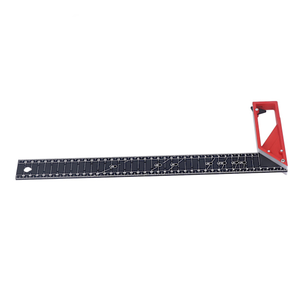 Vinkelhake i trä 30° 45° 90° 3 mm tjocklek Justerbar Hög noggrannhet Universell för mätning 40 cm/15,75 tum