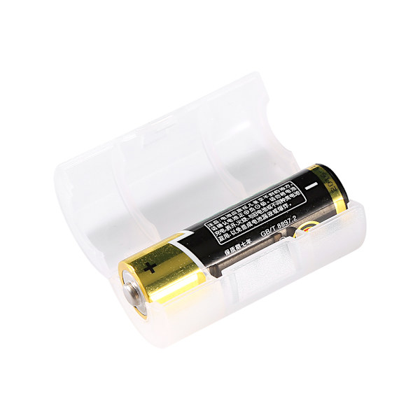 4 Pakke AA til størrelse C Batteriadaptere Holder Switcher Converter Cases Box Hvid