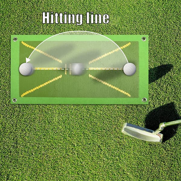 Golfswing træningsmåtte, indendørs/udendørs vaddmåtte