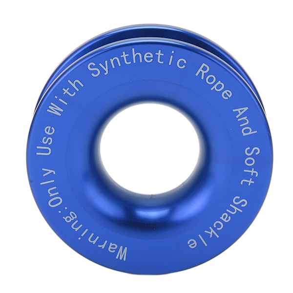 Vinsch Snatch Recovery Ring 41000lbs Brottstyrka för 7/16in 1/2in Mjukt Shackle med 3/16in 1/4in 3/8in Rep Blå