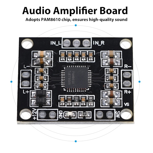 Klass D 12V 15W Digital Audio Amplifier Board Amp Dual Channel Video Stereo Module