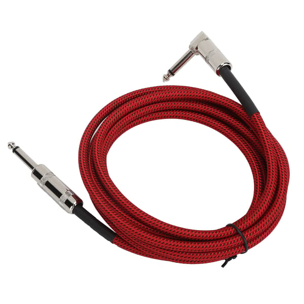 JORINDO Elektrisk Gitarrförstärkarkabel 6,35 mm 1/4 tum Audio Instrumentkabel Röd 3m 9,8ft