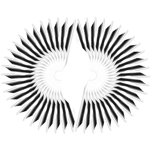 50 stk. 2,4 tommer pilevinger DIY spiralfjervinge Konkurrerende bue buet buetilbehør argent