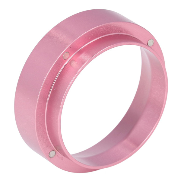 Doseringstratt i aluminiumlegering, universell doseringsring med magnetism för hushåll, kaffebryggare, Shoprose rosa 51 mm