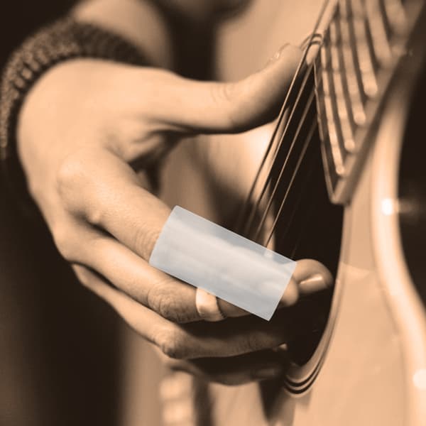 Universal Gitarr Transparent Glas Slide Instrument Tillbehör Gitarr Slide Set (51mm)