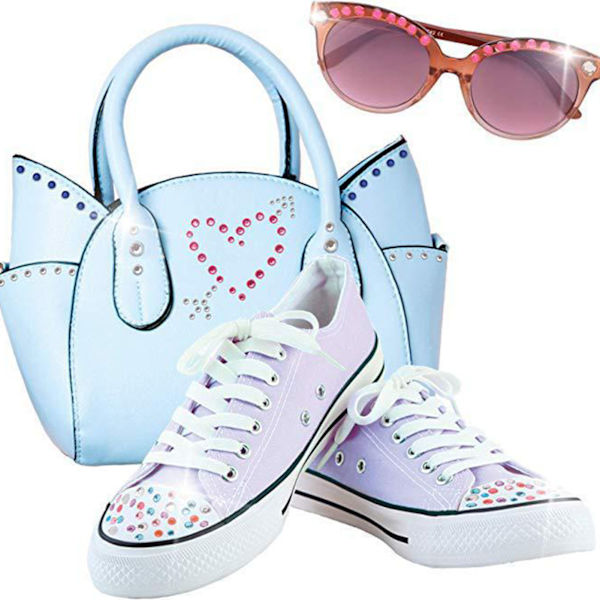 Hår Rhinestone Stamper 5 Ark Rhinestones Hårstyling Dekorasjon Stamper Kit for Jenter