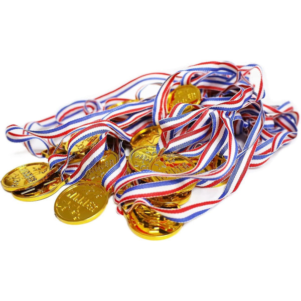 24 delar guldmedaljer för barnkalas barn belöning